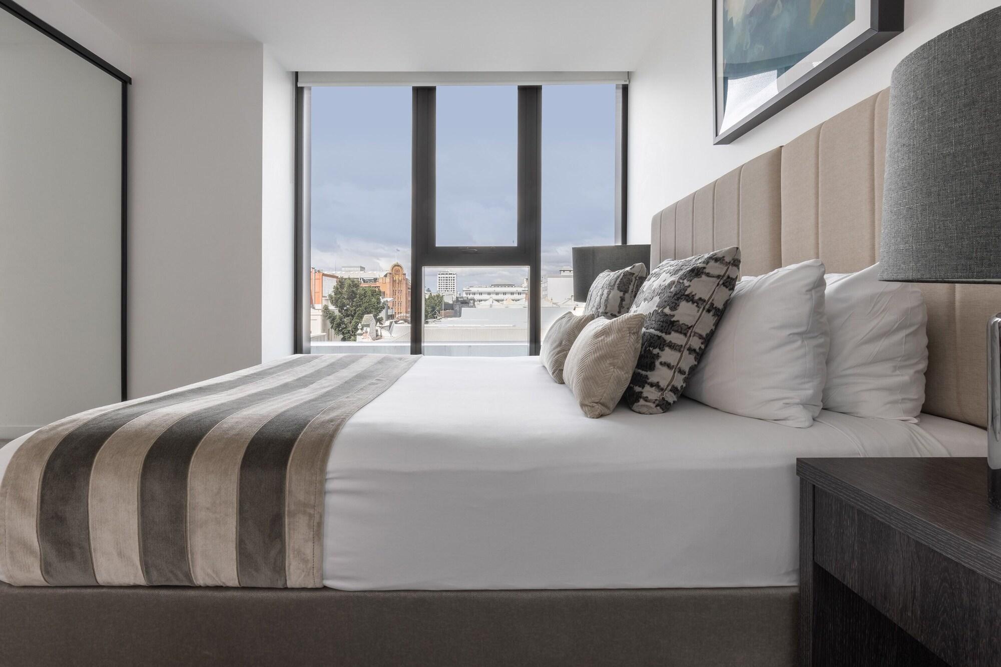 Fv By Peppers Aparthotel Brisbane Exterior photo A bedroom at the hotel