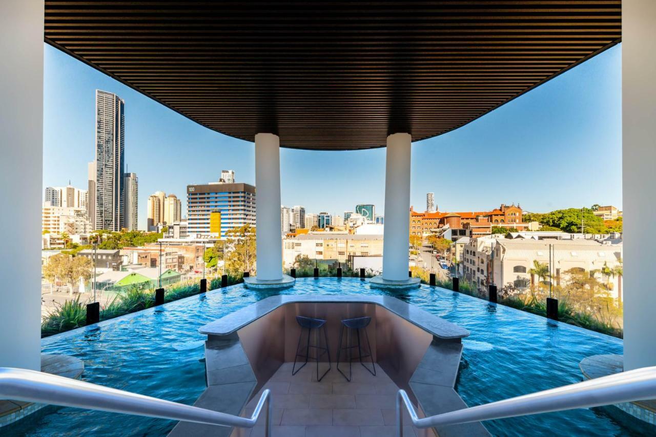 Fv By Peppers Aparthotel Brisbane Exterior photo The pool at the top of the building